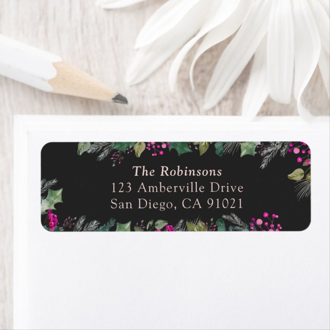 Elegant Black Address Label  (Insitu)