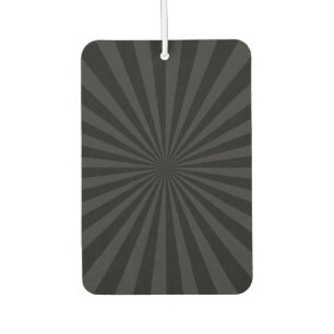 Elegant Black and Charcoal Burst Customise This Car Air Freshener