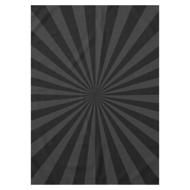Elegant Black and Charcoal Burst Customise This Tablecloth (Front)