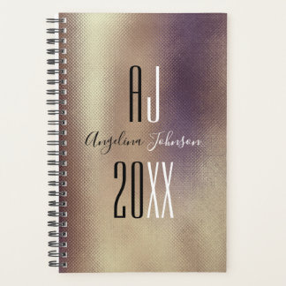 Elegant Black and Copper Planner