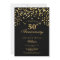 Elegant Black And Gold 50th Wedding Anniversary