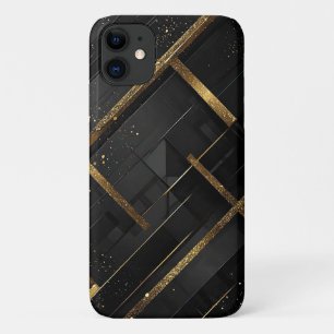 Elegant Black and Gold Abstract Background Case-Mate iPhone Case