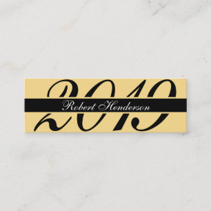 Elegant black and gold classic insert graduation