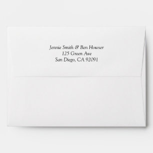 Elegant Black and Gold Evelope Envelope