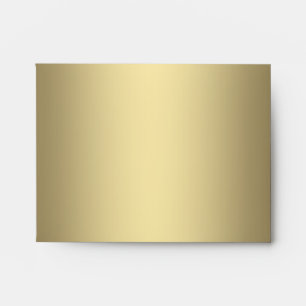 Elegant Black and Gold Linen RSVP Envelopes