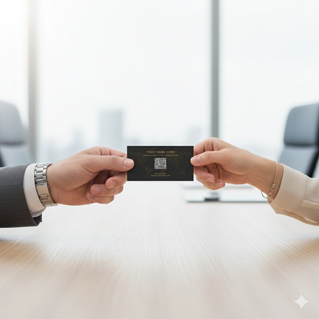 Elegant Black and Gold Luxe Professional Business Card (Creator Uploaded)