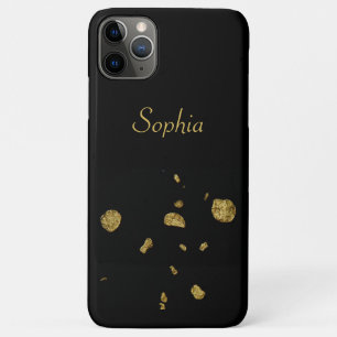 Elegant Black and Gold Spangles Case-Mate iPhone Case