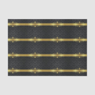 Elegant Black and Gold Tissue Paper