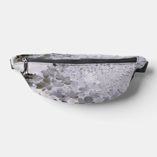 Elegant Black and Grey Limelight Hydrangea Bum Bags