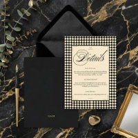 Elegant Black and Ivory Old Money Details