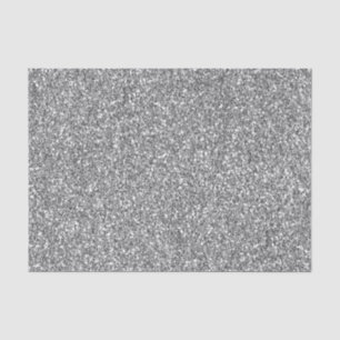 Elegant Black and Silver Glitter Tissue Paper