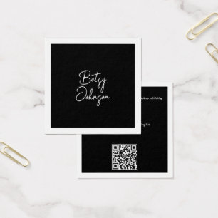 Elegant Black and White Business Card