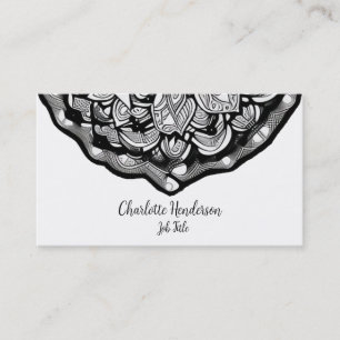 Elegant Black and White Business Card