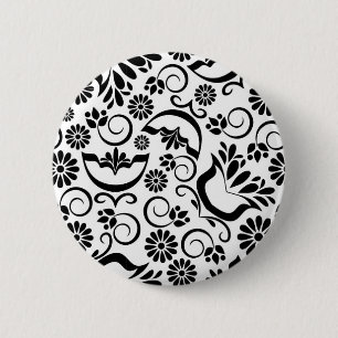 Elegant black and white Button