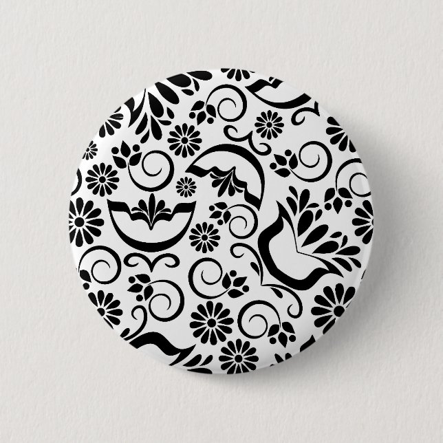 Elegant black and white Button (Front)