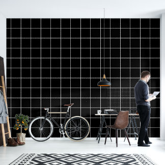 Elegant Black And white Check Seamless Pattern Wallpaper