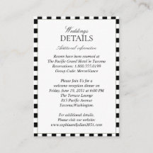 Elegant Black and White Chequerboard Details