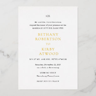 Elegant Black and White Classic Wedding