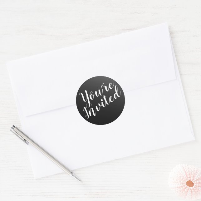 Elegant Black and White Envelope Seals (Envelope)