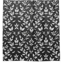 Elegant Black and White Floral Pattern