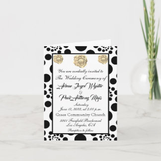 Elegant Black and White Invitation