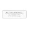 Elegant Black and White Minimalist Return Address 
