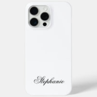 Elegant Black and White Monogram Name