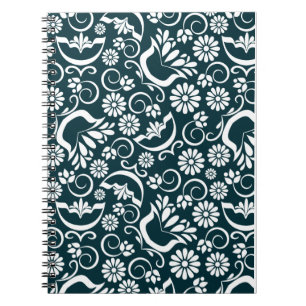 Elegant black and white  Notebook