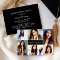 Elegant Black and White Photo Collage Graduation