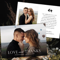 Elegant Black and White Photo Wedding | Birds