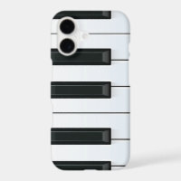 Elegant Black and White Piano Keys Pattern
