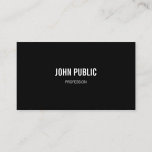 Elegant Black And White Simple Modern Template Business Card