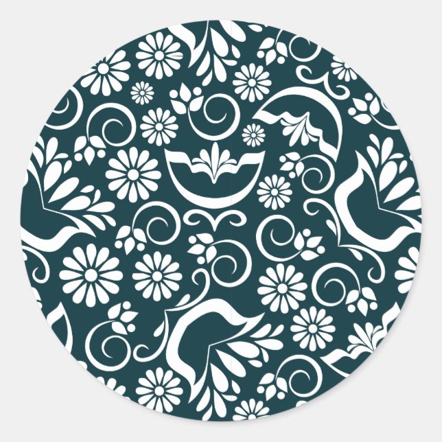 Elegant black and white  Sticker (Front)