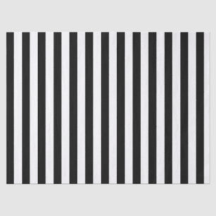 Elegant Black and White Stripe Tissue Paper