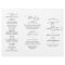 Elegant Black and White Wedding Ceremony Program 