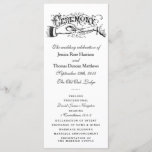 Elegant Black And White Wedding Ceremony Programs Programme<br><div class="desc">Elegant Black And White Wedding Ceremony Programs.</div>