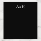 elegant black and white wedding envelope liner