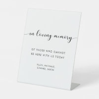 Elegant Black and White Wedding In loving memory