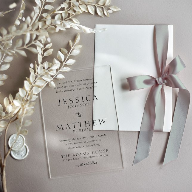 Elegant Black and White Wedding Invitation (Creator Uploaded)