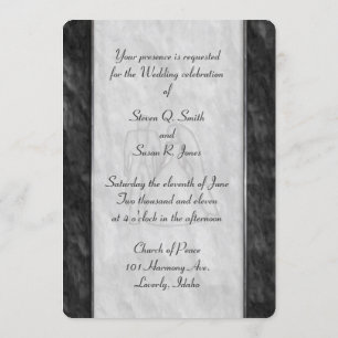 Elegant Black and White Wedding Invitations
