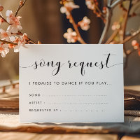 Elegant Black and White Wedding Song request