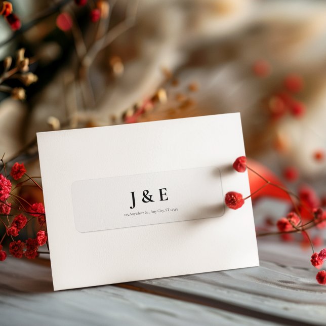 Elegant Black and White Wedding Theme (Customize a label which makes your work easy)