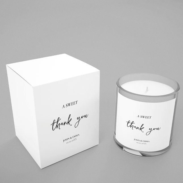 Elegant Black and White Wedding Theme Favour Box (Thank a guests with a simple return gift along with a note)