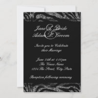Elegant Black and White Zebra Wedding