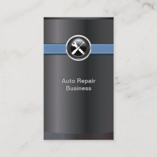 Elegant Black Auto Repair Business Card