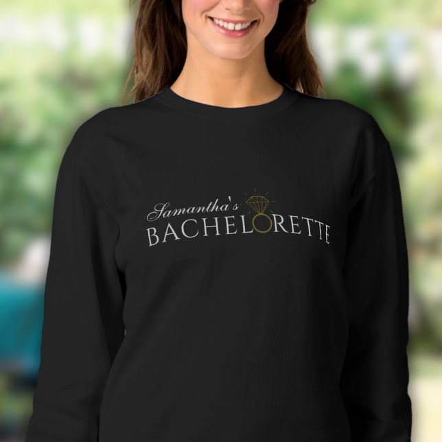 Elegant Black Bachelorette Party Sweaters (Creator Uploaded)