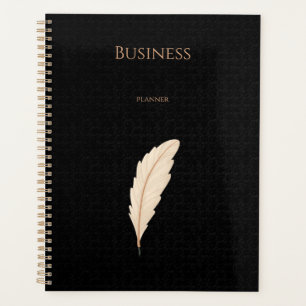 Elegant black beige business planner