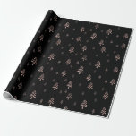 Elegant black blush pink christmas trees wrapping paper<br><div class="desc">Elegant black blush pink christmas trees pattern Wrapping Paper.</div>