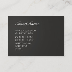 Elegant Black Business Card