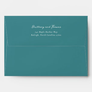 Elegant Black Calligraphy Envelope